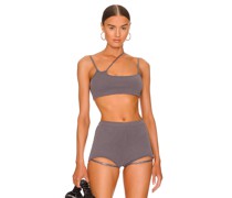 h:ours CROP-TOP LAYLA in Grey