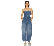 Free People x We The Free Je Suis Pret Barrel Jumpsuit in Blue