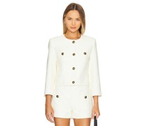 FRAME JACKE BUTTON FRONT in Cream
