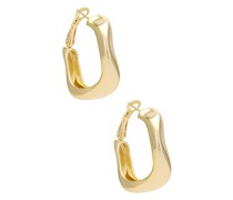 By Adina Eden CREOLEN WAVEY in Metallic Gold.