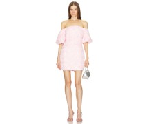 MILLY MINIKLEID NAIA MESH ROSE in Blush