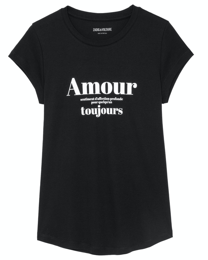 Zadig&Voltaire Damen T-shirt Skinny Amour Toujours Zadig&Voltaire