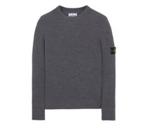 Stone Island Sweater Grau Schurwolle