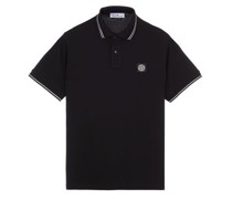 Polo Schwarz Baumwolle, Elastan