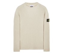 Stone Island Sweater Weiß Schurwolle