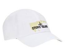 Stone Island Cap Weiß Baumwolle