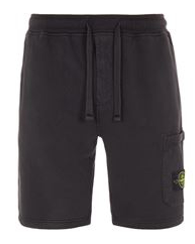 Herren Bekleidung Kurze Hosen Bermudas Stone Island Baumwolle Bermuda-Shorts aus Baumwoll-Jersey in Schwarz für Herren 
