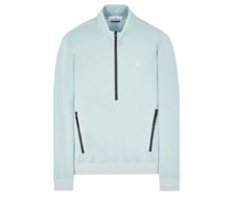 Sweatshirt Blau Polyamid, Baumwolle