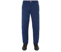 Trousers Blau Polyamid, Baumwolle