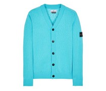 Strickjacke Blau Baumwolle, Polyamid