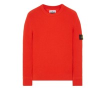 Stone Island Sweater Orange Schurwolle