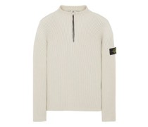 Stone Island Sweater Weiß Schurwolle