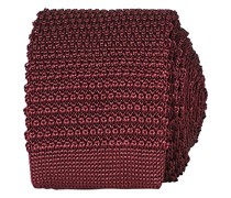 Stricked Silk Krawatte 6 cm Wine Red