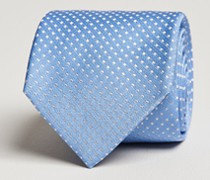 Micro Dot Silk Krawatte Light Blue