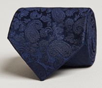 Silk Tonal Paisley Krawatte 8 cm Navy