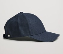 Leinen Schirmmütze Deep Sea Navy