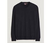 Custer Extra Fine Merino Rundhalsausschnitt Navy