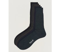 5-Pack Naish Merino/Nylon Socke Navy/Black/Charcoal/Chocolate/Racing Gr