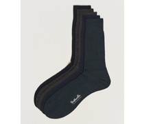 5-Pack Naish Merino/Nylon Sock Navy/Black/Charcoal/Chocolate/Racing Gr