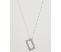 Rectangular Halskette Le 3.4 Sterling Silver