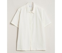Avan Structured Kurzarm Shirt White