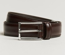 Leder Suit Belt 3 cm Dark Brown