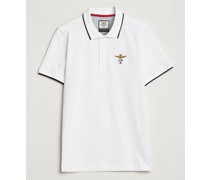 Garment Dyed Baumwoll Polo Off White