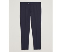 Denz Structured Woll Trousers Blue