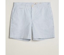 Seersucker Summer Shorts Light Blue