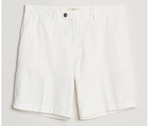 Easy Fit Baumwoll Shorts White