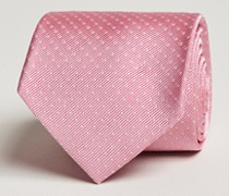 Micro Dot Classic Krawatte 8 cm Pink/White