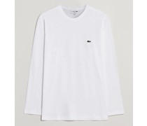 Long Sleeve Rundhals Tshirt White