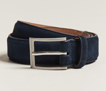 William Suede Belt Navy