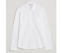 Long Sleeve Pique Shirt White