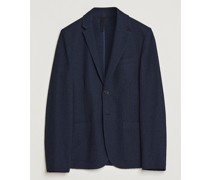 Baumwoll Frisè Blazer Blue & Black
