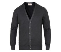 Vintage Merino Fashion Fit Cardigan Charcoal