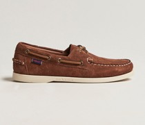 Docksides Suede Boat Shoe Dark Brown