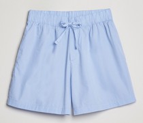Poplin Pyjama Shorts Light Blue