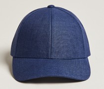 Leinen Baseball Cap Oxford Blue