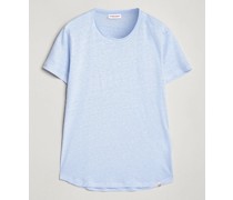 OB Leinen Rundhals Tshirt Soft Blue