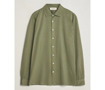 Washed Baumwoll Jersey Shirt Green