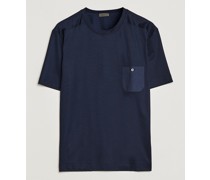 Baumwoll/Modal Rundhals Loungwear T-Shirt Midni