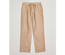 Keywest Leinen Drawstring Hosen Sand