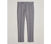 Slim Fit Tropical Woll Trousers Light Grey