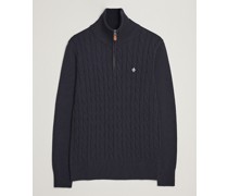Raymond Cable Half Zip Old Blue