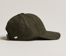 Flannel Baseball Cap Forest Green