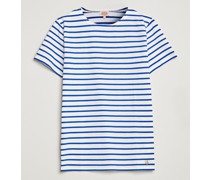 Hoëdic Boatneck Héritage Stripe T-shirt White/Blue
