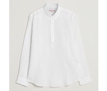 Percy Smart Leinenhemd White