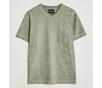 Fons Baumwoll Blend Terry Pocket Tshirt Agave