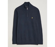 Lyle &amp; Scott Baumwoll Stricked Half Zip Dark Navy